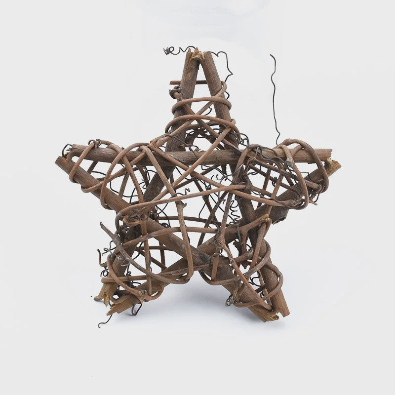 Handgemaakte Rotan Ster Krans Decoratie - 10/15/20cm - Kerst & Bruiloft