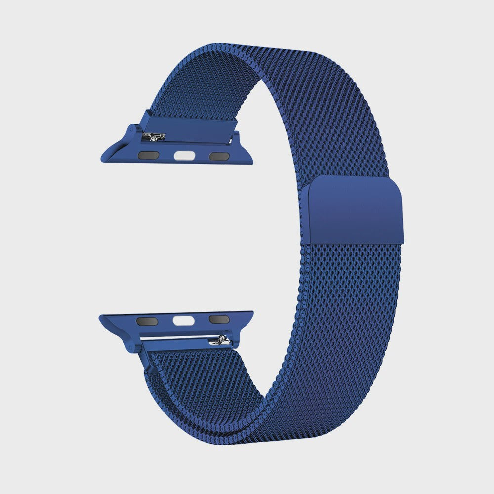 Milanese Band voor Apple Watch Ultra 2/3 49mm & Series 1-11 (38-45mm) - Roestvrij Staal, Magnetische Sluiting
