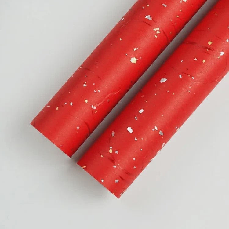 Luxe Geschenkpapier Set - 6 Kleuren met Goud & Zilver Sprinkles - Waterdicht & Ideaal voor Knutselen