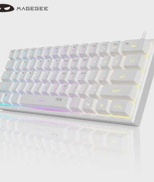 MageGee Mini 60% Gaming Toetsenbord met RGB Backlit, 61 Toetsen, Compact & Ergonomisch