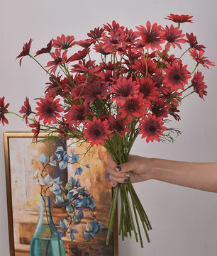 Kunstboeket Margrieten (3/5/10 stuks) - Zijde Kunstbloemen voor Decoratie
