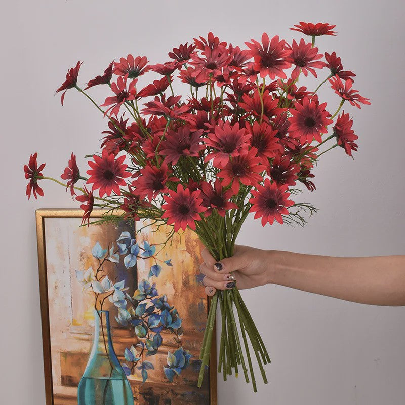 Kunstboeket Margrieten (3/5/10 stuks) - Zijde Kunstbloemen voor Decoratie
