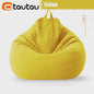 70cm Gevulde Beanbag Sofa van Katoen Linnen - Comfortabele Loungestoel voor Ontspanning