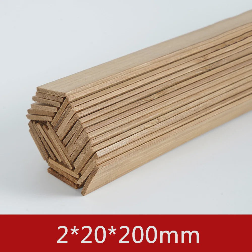 Bamboe Houten Stokjes - DIY Bouwmodel Materiaal voor Ambachten, Meubels en Lantaarns