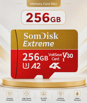 Snelle Micro SDXC Kaart 128GB/256GB/512GB/1TB/2TB - Class 10, U3, A2, 4K Video Ready