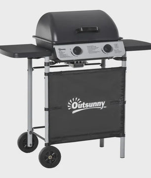 Grote Gasbarbecue met Deksel en Wielen - 5.6kW - 104x49x99cm