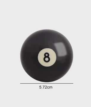 Zwarte 8 Poolbal - Standaard 57.2mm / 52.5mm - Hars - Oefenbal