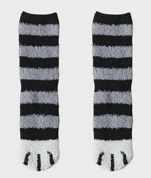 Schattige Dierenpoot Sokken Dames - Kawaii Fleece Sokken voor Thuis & Slapen