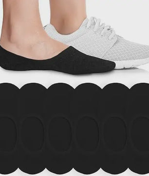 6/8 Paar Invisible Sokken Dames - Ademend Katoen, Antislip & Dunne Sneakersokken