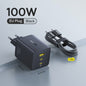Baseus 100W GaN Snellader: Laad Laptop, Tablet & Telefoon Snel Op