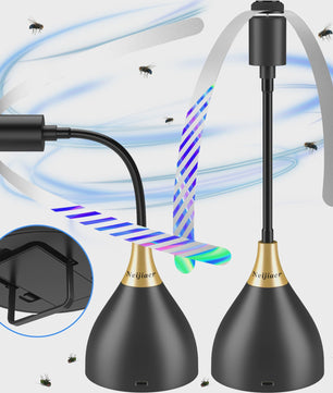 Vliegenventilator voor Tafels - USB/Batterij - Draagbaar en Geluidloos - Houd Vliegen Weg