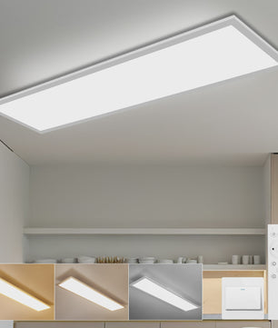Moderne LED Plafondlamp 40W 4400LM 120x30cm Dimbare Paneellamp met Afstandsbediening
