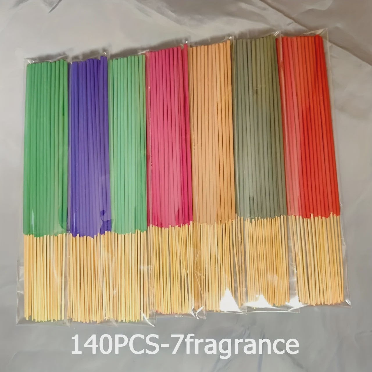 140 Geurkaarsen (7 Sets) - Diverse Aroma's voor Ontspanning en Sfeer