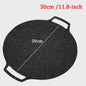 KOSUN Grillpan Rond Non-stick Maifan Steen - Indoor/Outdoor BBQ, Gas & Inductie