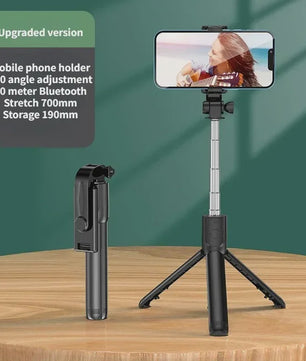 Draadloze Selfie Stick Tripod met Ringlamp en Bluetooth Afstandsbediening