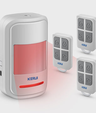 KERUI HW19 PIR Bewegingsmelder met Alarm Geluid, Deurbel Functie & SOS Knop