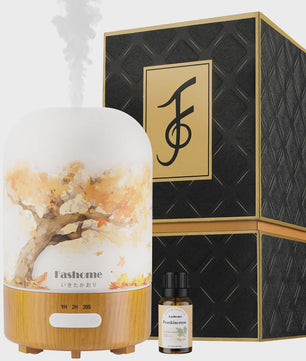 Luxe Glazen Aroma Diffuser met Nachtlampje - 100ml Ultrasone Luchtbevochtiger