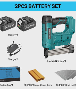 YEARTOP 2-in-1 Accu Tack- en Nagelpistool - Brushless Motor, Krachtig, Makita 18V Compatibel