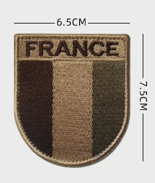 Franse Vlag Patches met Klittenband - Geborduurd Embleem