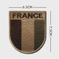 Franse Vlag Patches met Klittenband - Geborduurd Embleem