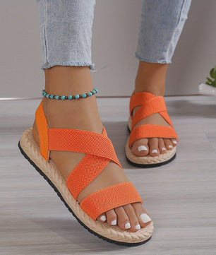Dames Sandalen met Elastische Band - Zomerse Platte Slippers