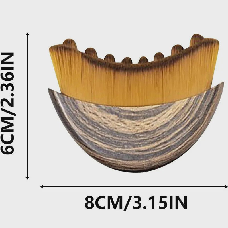 Gezichtsborstel & Houten Meridian Massage Kam: Lymfatische Drainage & Kaaklijn Sculpting