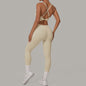 Sportieve Dames Jumpsuit met Open Rug en Kruisbanden - Perfect voor Yoga, Fitness & Zomer