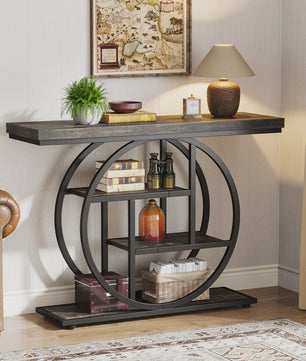 Industriële Console Tafel met 4 Niveaus - 105 cm - Entree Tafel & Bankje