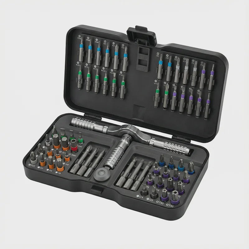 66-in-1 Precisie Magnetische Ratelschroevendraaierset met T-handvat