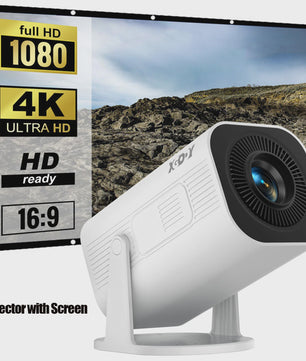 XGODY 4K Mini Projector: Android 11, 12000 Lumens, Dual WiFi6 & Bluetooth 5.4