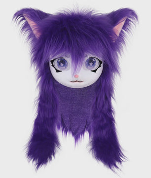Furry Cosplay Masker Hoofddeksel - Kat & Konijn Stijl voor Kinderen & Feestjes
