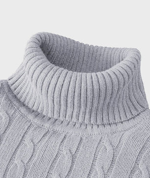 Heren Gebreide Coltrui - Slim Fit Winter Pullover