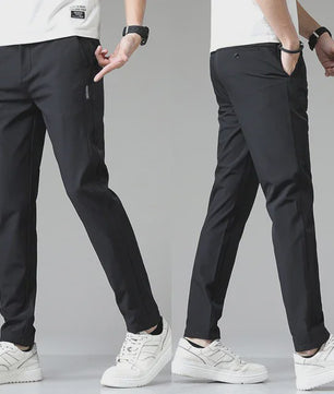 Heren Stretch Slim Fit Casual Broek - Ademend & Comfortabel voor Golf en Sport