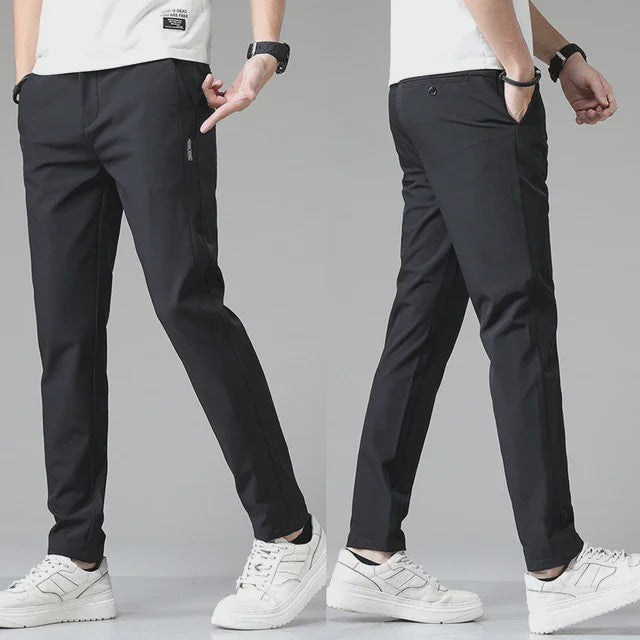 Heren Stretch Slim Fit Casual Broek - Ademend & Comfortabel voor Golf en Sport
