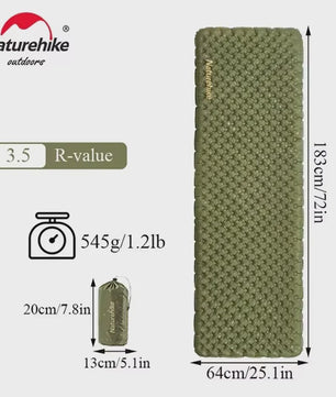 Naturehike Opblaasbaar Slaapmatje R3.5 - Ultralicht & Vochtwerend voor Kamperen