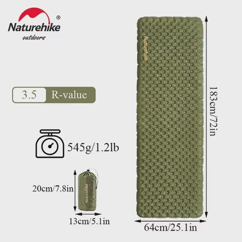 Naturehike Opblaasbaar Slaapmatje R3.5 - Ultralicht & Vochtwerend voor Kamperen