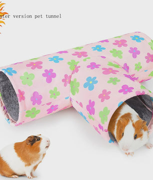 3-Weg Tunnel voor Kleine Huisdieren - Wasbaar & Opvouwbaar Speelgoed voor Konijn, Hamster & Cavia
