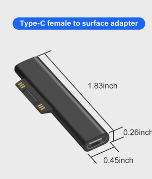 Universele USB-C PD Snellader Kabel Adapter voor Microsoft Surface Pro/Laptop