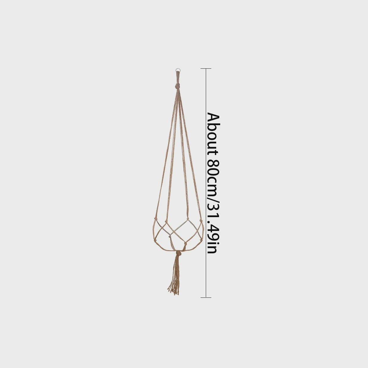 Macramé Plantenhanger - Decoratieve Hangmand voor Binnen & Buiten