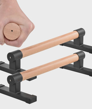 Houten Parallettes Push-Up Bars - Ergonomische Calisthenics Bars voor Krachttraining