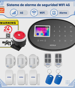 KERUI W20 WiFi GSM Alarmsysteem met Tuya Smart App - Draadloze Home Security Kit