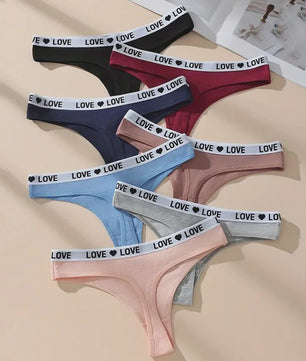 7-Delige Dames Strings Set - Zacht Katoen, Sexy & Comfortabel Ondergoed