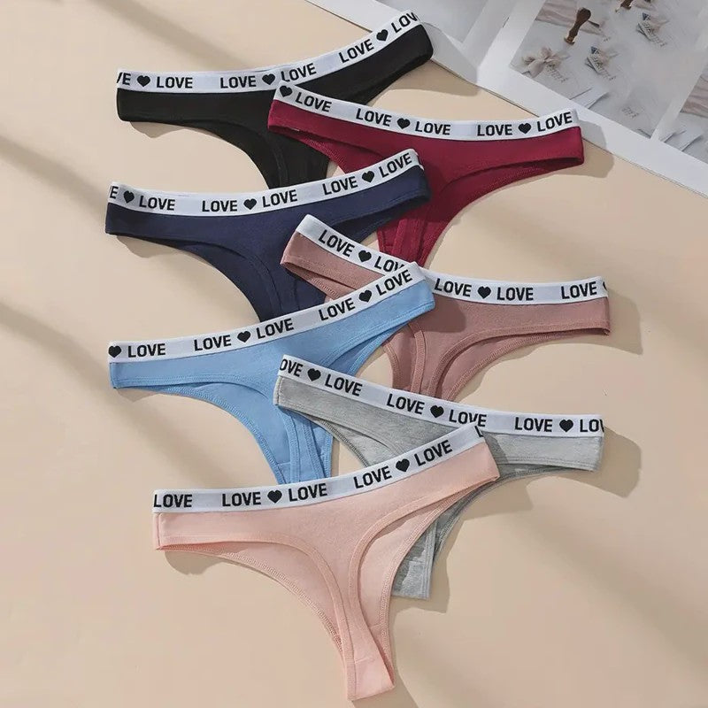 7-Delige Dames Strings Set - Zacht Katoen, Sexy & Comfortabel Ondergoed