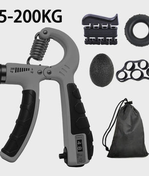 Verstelbare Hand Grip Kracht Trainer Set (100/200kg) met Teller - Hand, Pols & Onderarm Oefening
