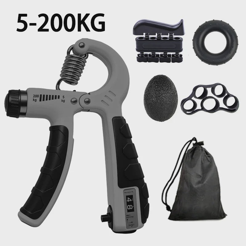 Verstelbare Hand Grip Kracht Trainer Set (100/200kg) met Teller - Hand, Pols & Onderarm Oefening