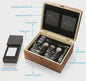 Luxe Whiskey Set met Glazen en Granieten Stenen - Houten Cadeaubox