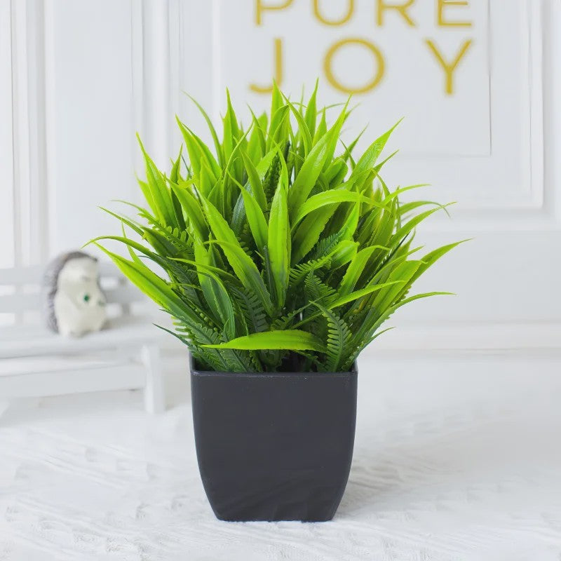 Kunstplant in Zwarte Pot - Decoratieve Groene Plant voor Huis, Kantoor & Feest