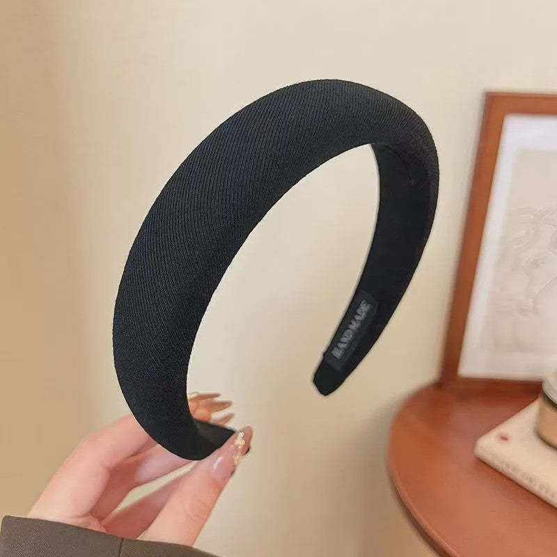 Modieuze Dames Hoofdband - Zachte Sponge Band voor Gezichtswas & Stijl