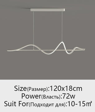 Moderne LED Hanglamp - Stijlvol Wit/Zwart Design voor Eetkamer, Keuken of Kantoor