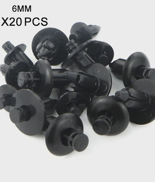 20x Kunststof Push Clips voor Motor Kuipdelen - 6mm, 7mm, 8mm